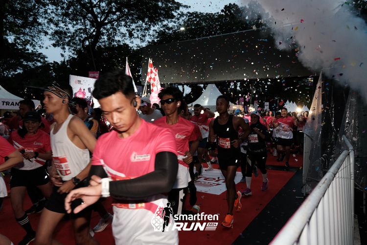 Race photo from Smartfren Run 2024