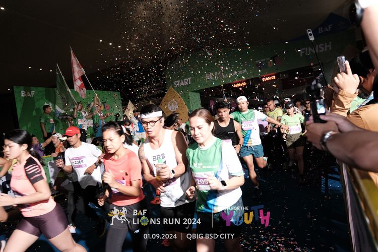 Race photo from BAF LIONS RUN 2024