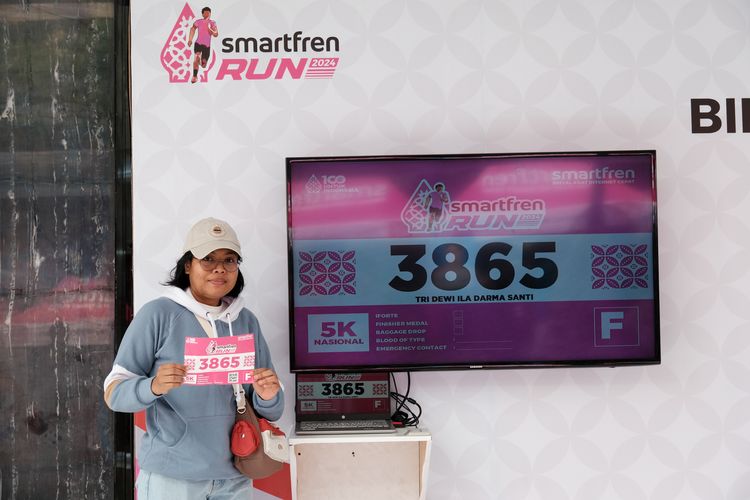 Race photo from Smartfren Run 2024