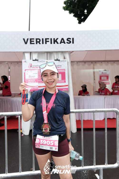 Race photo from Smartfren Run 2024