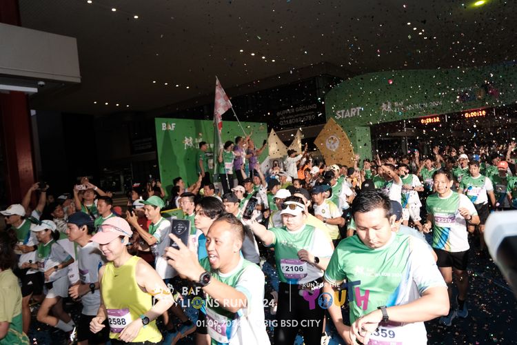 Race photo from BAF LIONS RUN 2024