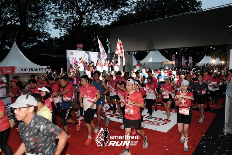 Race photo from Smartfren Run 2024