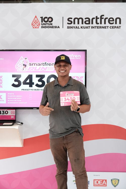 Race photo from Smartfren Run 2024
