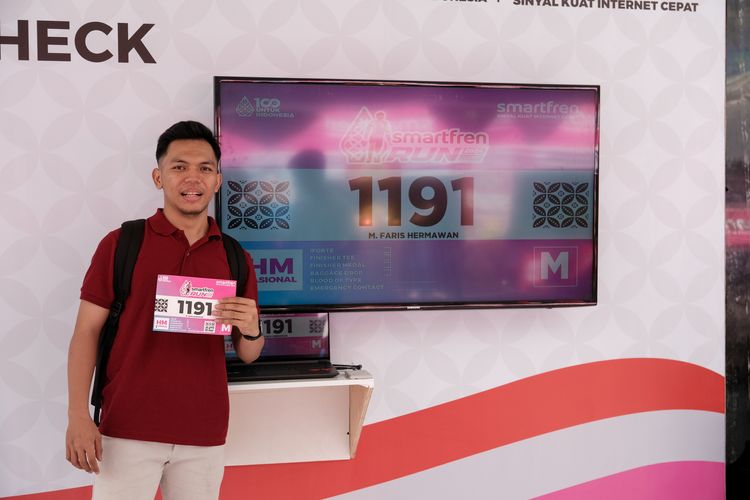 Race photo from Smartfren Run 2024
