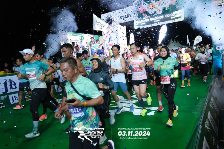 Race photo from Arutmin Borneo Run 2024