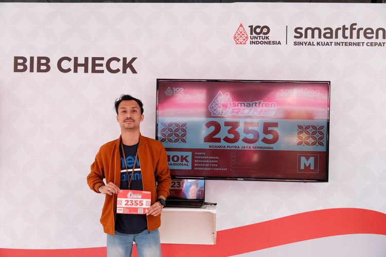 Race photo from Smartfren Run 2024
