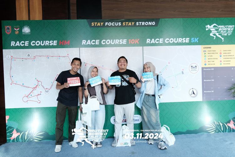 Race photo from Arutmin Borneo Run 2024