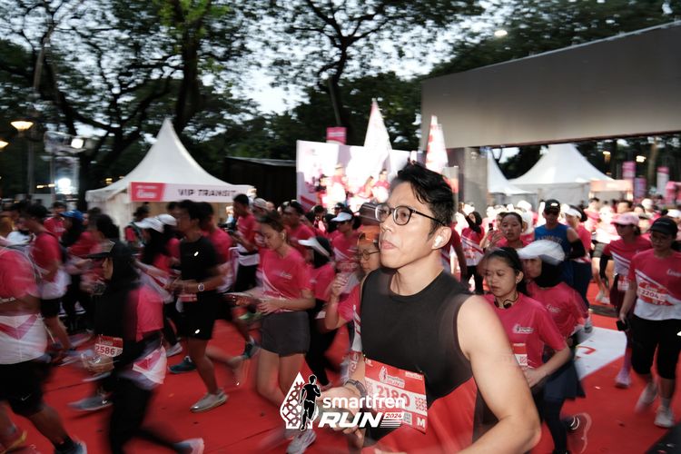 Race photo from Smartfren Run 2024