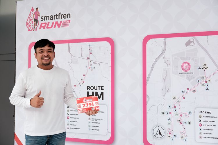 Race photo from Smartfren Run 2024