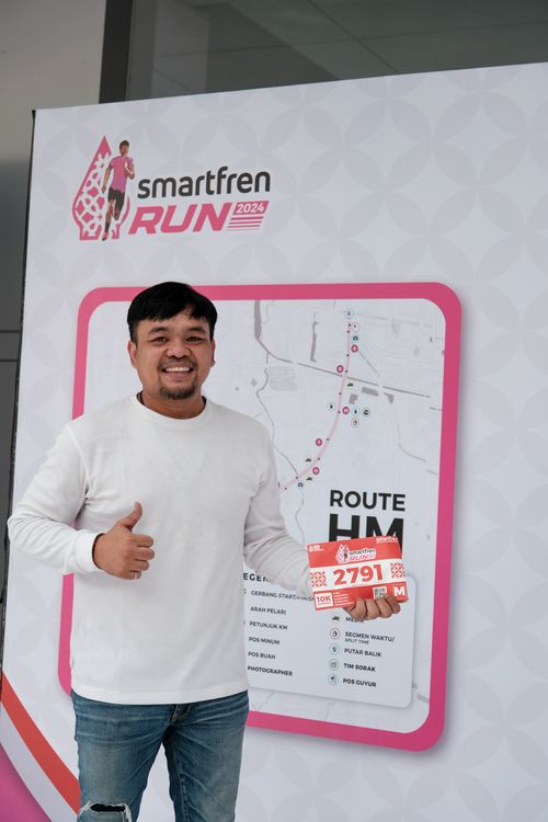 Race photo from Smartfren Run 2024
