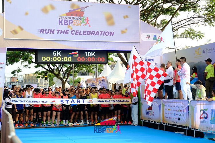 Race photo from CISANGKAN KBP CITY RUN 2025