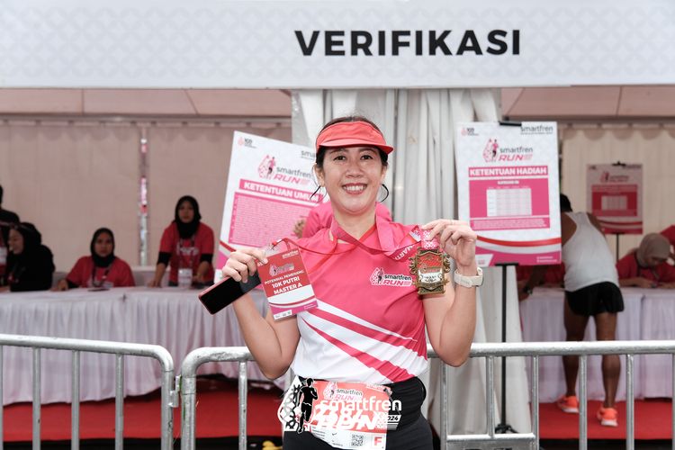 Race photo from Smartfren Run 2024