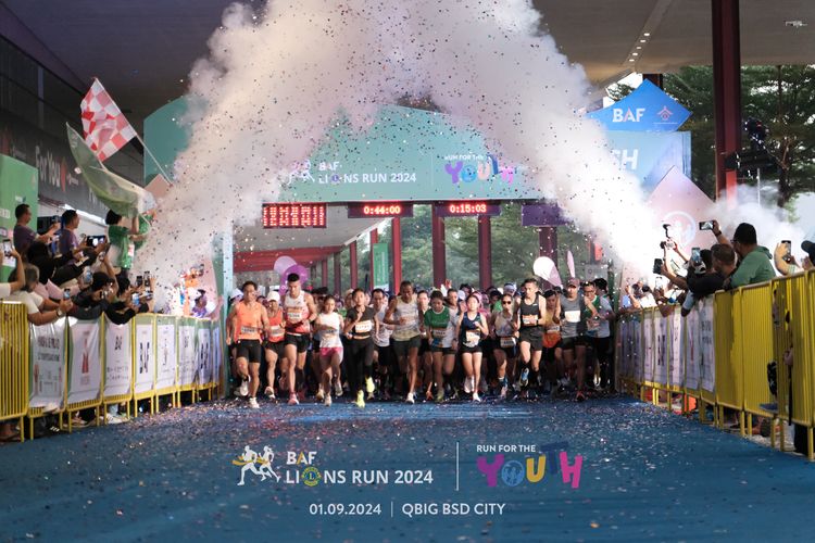 Race photo from BAF LIONS RUN 2024