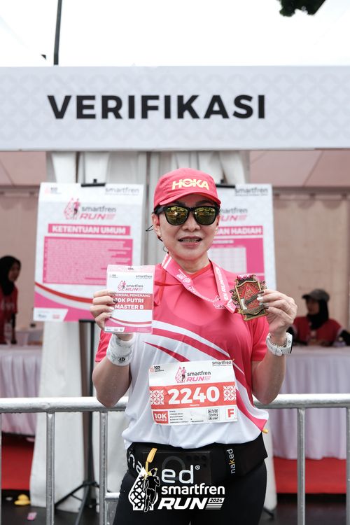 Race photo from Smartfren Run 2024