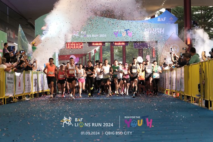 Race photo from BAF LIONS RUN 2024