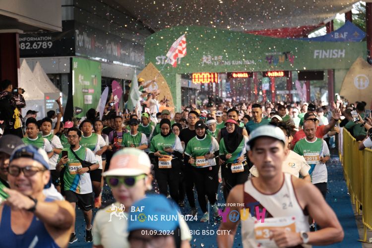 Race photo from BAF LIONS RUN 2024
