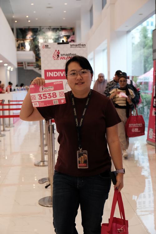 Race photo from Smartfren Run 2024