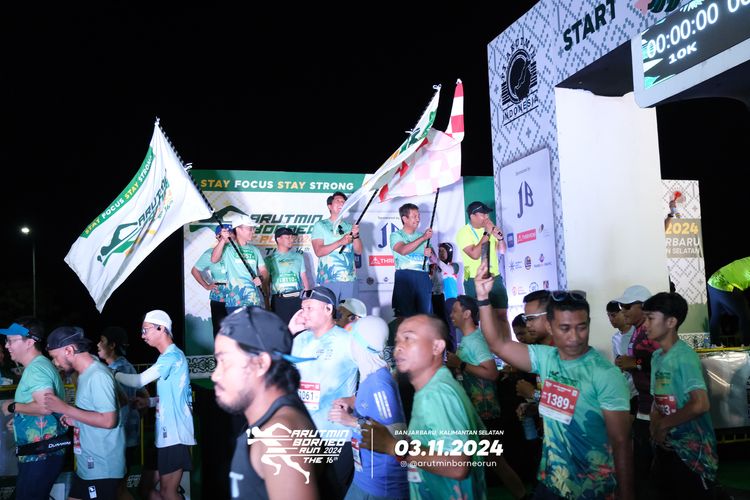 Race photo from Arutmin Borneo Run 2024