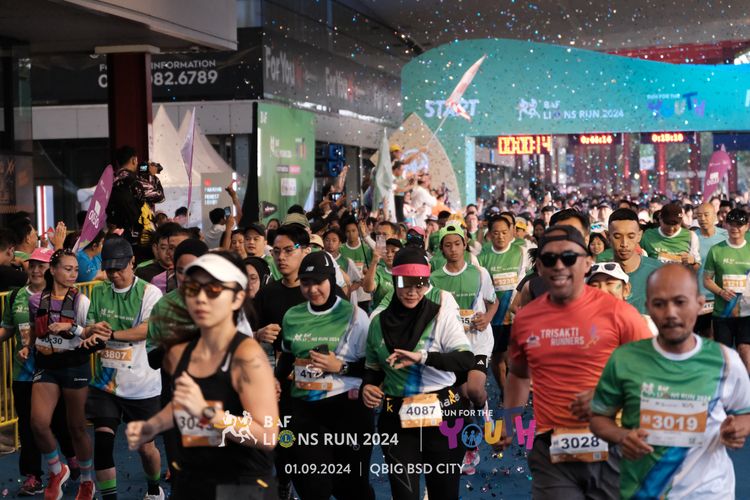 Race photo from BAF LIONS RUN 2024