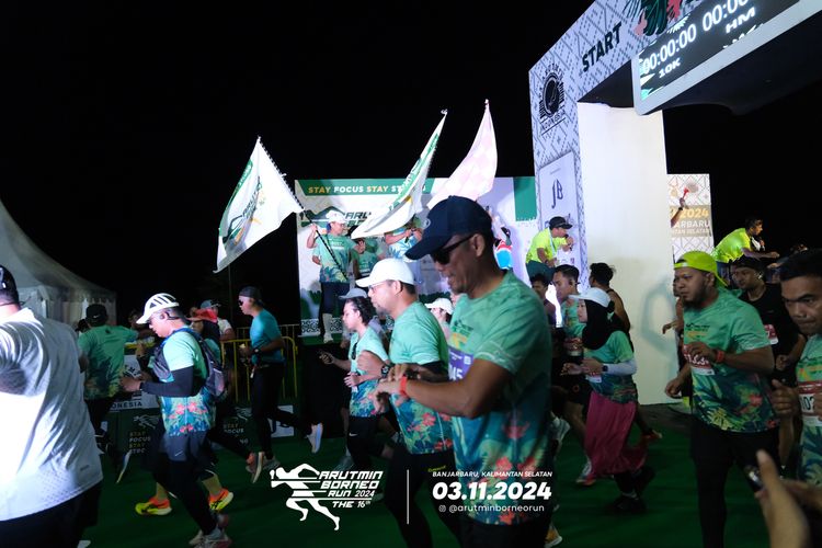 Race photo from Arutmin Borneo Run 2024