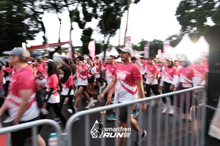 Race photo from Smartfren Run 2024