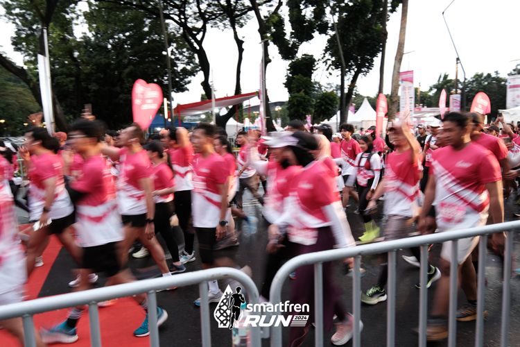 Race photo from Smartfren Run 2024