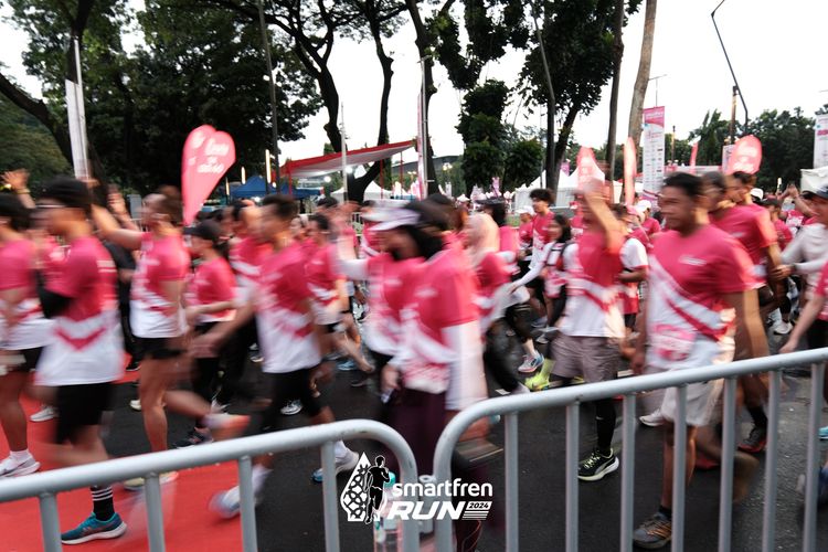 Race photo from Smartfren Run 2024