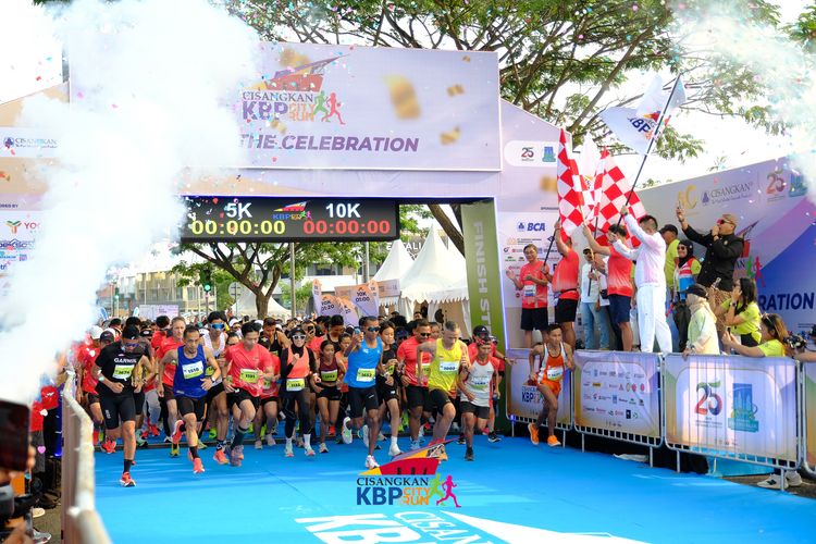 Race photo from CISANGKAN KBP CITY RUN 2025