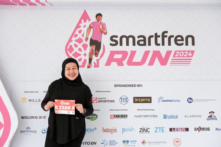 Race photo from Smartfren Run 2024