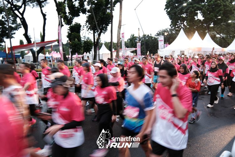 Race photo from Smartfren Run 2024