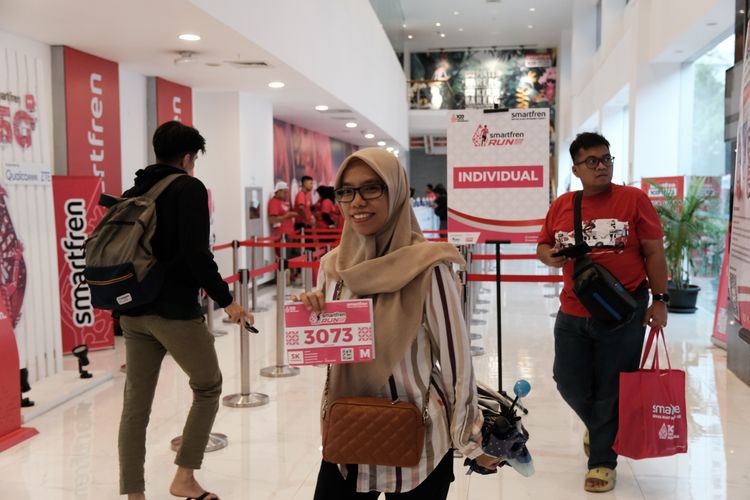 Race photo from Smartfren Run 2024