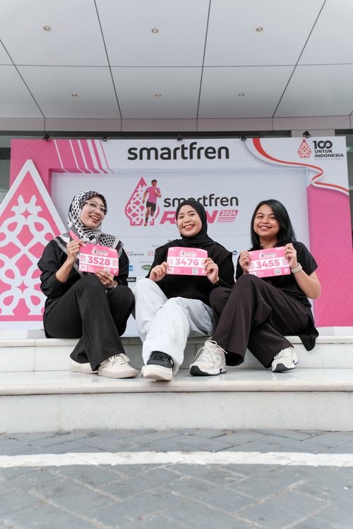 Race photo from Smartfren Run 2024