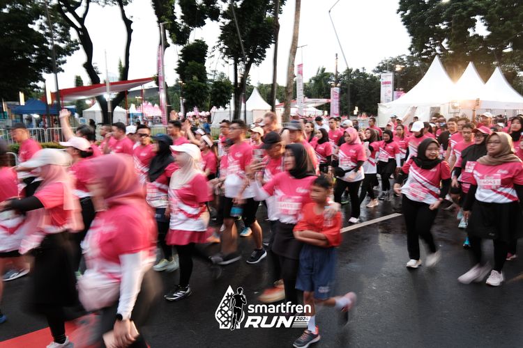 Race photo from Smartfren Run 2024