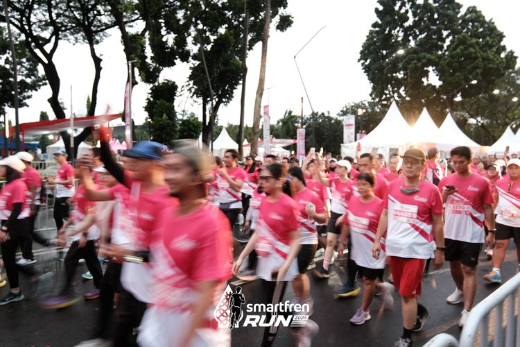 Race photo from Smartfren Run 2024