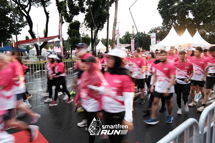 Race photo from Smartfren Run 2024