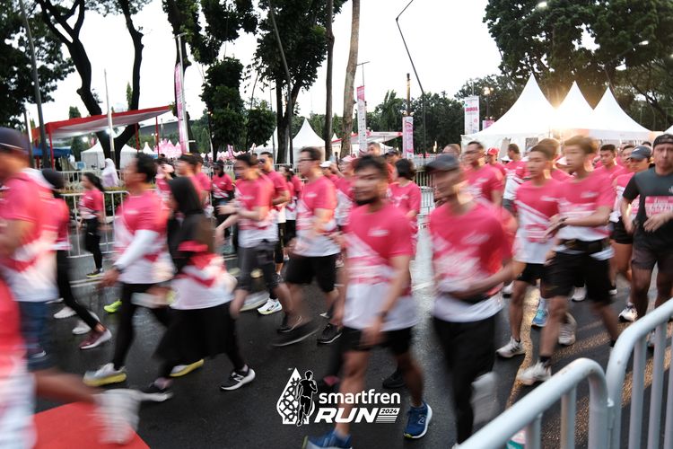 Race photo from Smartfren Run 2024