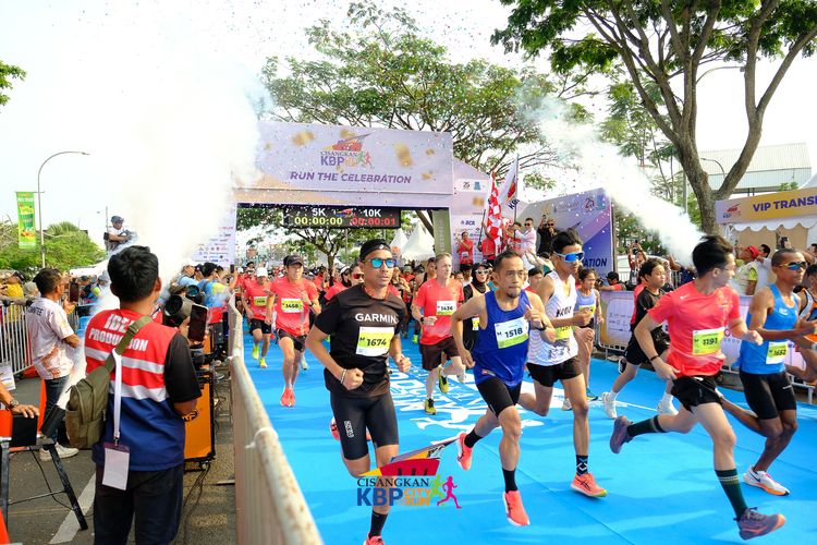 Race photo from CISANGKAN KBP CITY RUN 2025