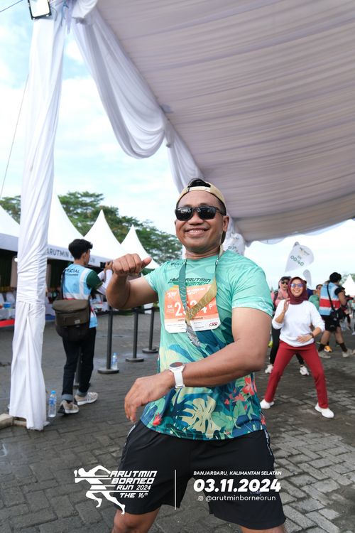 Race photo from Arutmin Borneo Run 2024