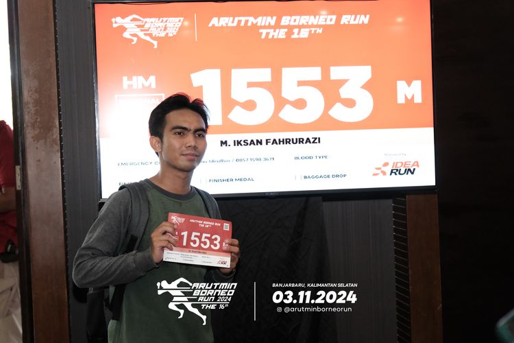 Race photo from Arutmin Borneo Run 2024