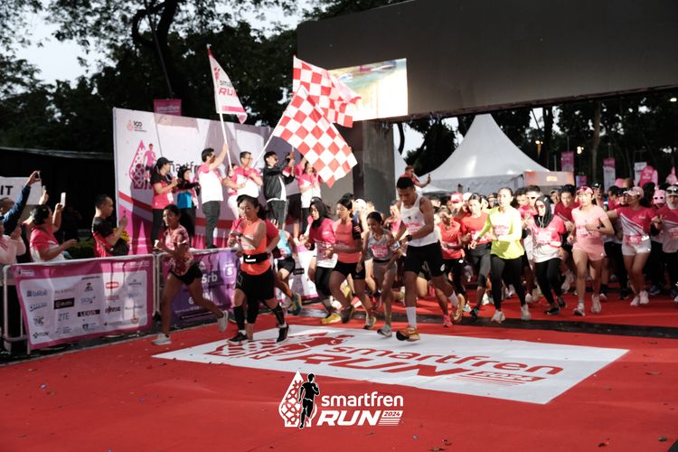 Race photo from Smartfren Run 2024
