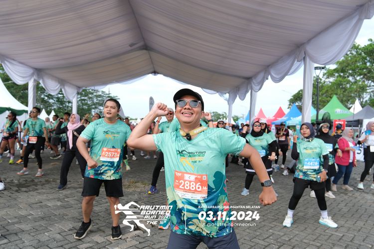 Race photo from Arutmin Borneo Run 2024