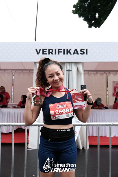 Race photo from Smartfren Run 2024