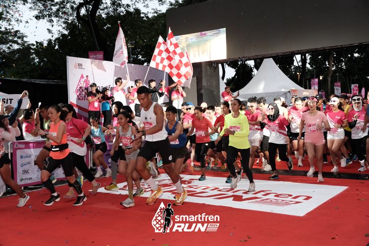 Race photo from Smartfren Run 2024