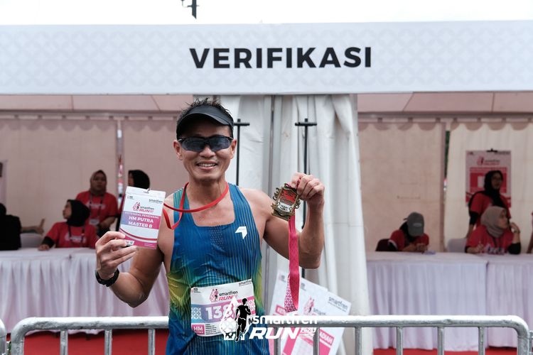 Race photo from Smartfren Run 2024