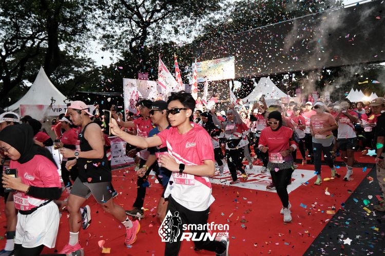 Race photo from Smartfren Run 2024