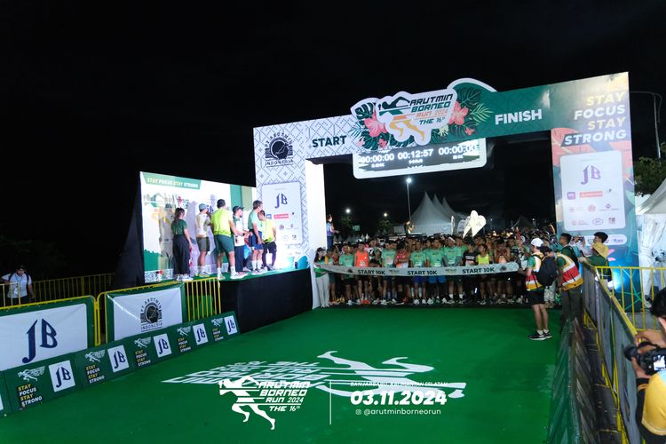 Race photo from Arutmin Borneo Run 2024