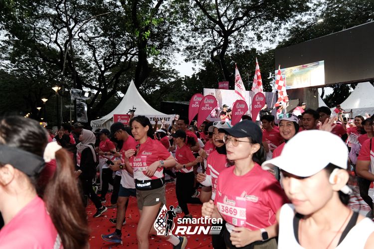 Race photo from Smartfren Run 2024