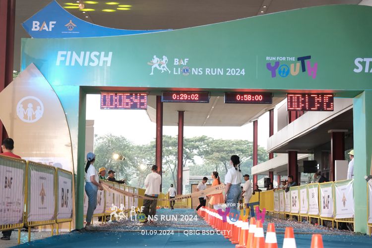 Race photo from BAF LIONS RUN 2024