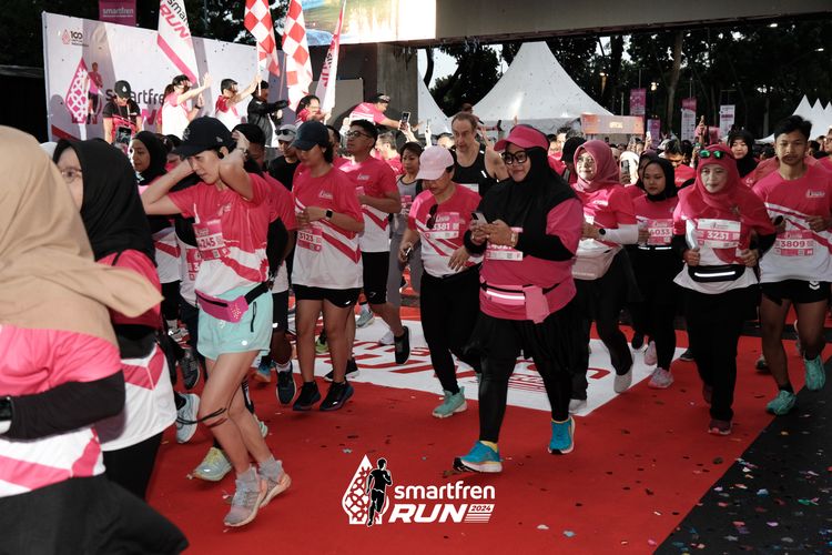 Race photo from Smartfren Run 2024