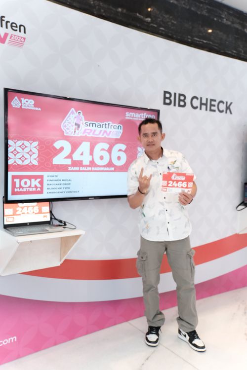 Race photo from Smartfren Run 2024